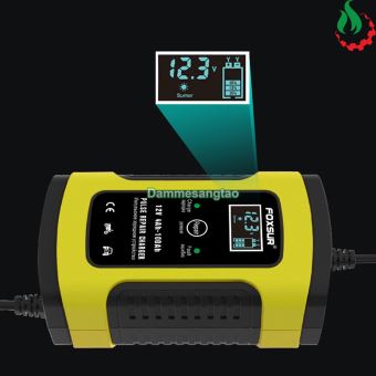 Sạc bình acquy ô tô xe máy 12V 4-100AH Tự động ngắt sạc khi đầy