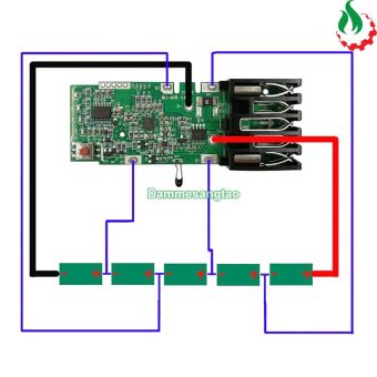 Mạch pin Mil 18V 5S Li-ion 3.7V nhận sạc zin