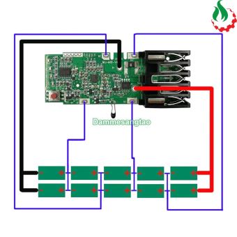 Mạch pin Mil 18V 5S Li-ion 3.7V nhận sạc zin