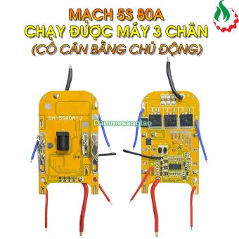Mạch pin makita 5S 18V 80A sạc adapter bảo vệ pin Li-ion 3.7V