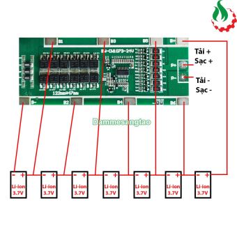 Mạch 7S 29V 35A BW bảo vệ pin Li-ion 3.7V