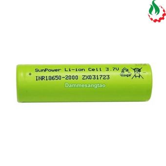Cell pin 18650 SunPower Li-ion 3.7V 2000mAh 10C - Xả 20A