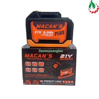 Pin Macan 21V 6AH chân pin Makita (15 cell 18650)
