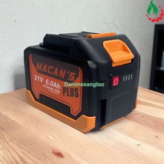 Pin Macan 21V 6AH chân pin Makita (15 cell 18650)
