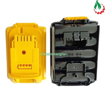 Vỏ pin Dewalt 18V sạc adapter và sạc zin (10 cell 18650)