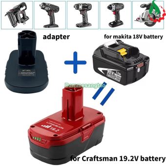 Đế chuyển Pin Makita 18V sang máy Craftsman (MT18GL)