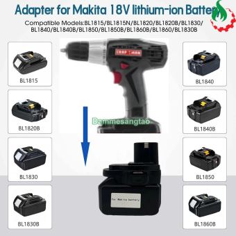 Đế chuyển Pin Makita 18V sang máy Craftsman (MT18GL)