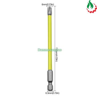 Mũi vít chuyên vặn vít CB chống tua ren đầu vít Chuôi lục giác (110mm)