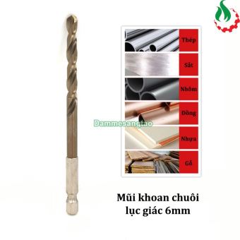 Mũi khoan sắt chuôi lục giác 6mm - 12mm