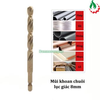 Mũi khoan sắt chuôi lục giác 6mm - 12mm