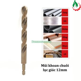 Mũi khoan sắt chuôi lục giác 6mm - 12mm