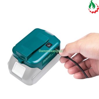 Đế chuyển pin makita 18V cổng sạc điện thoại và DC 12V