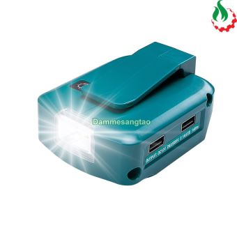 Đế chuyển pin makita 18V cổng sạc điện thoại và DC 12V