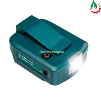 Đế chuyển pin makita 18V cổng sạc điện thoại và DC 12V