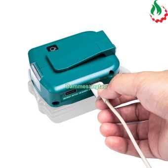 Đế chuyển pin makita 18V cổng sạc điện thoại và DC 12V