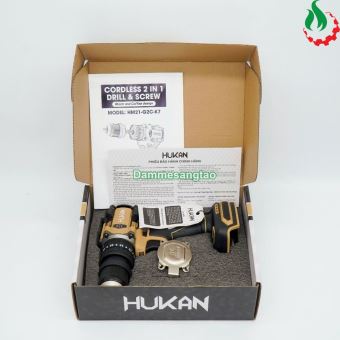Máy khoan pin 21V Hukan HM21-G2C-K7 65N.m