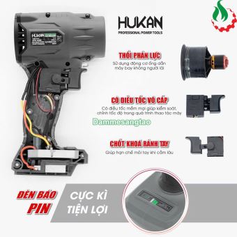 Máy thổi phản lực pin 21V HUKAN G2TPL-F3