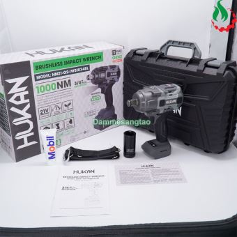 Máy siết bulong pin 21V Hukan HM21-G2-IWB1034BL 1000Nm (Không chổi than)