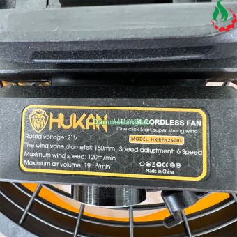 Quạt pin 21V Hukan HK-RFN2500S chân pin phổ thông