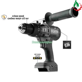 Máy khoan pin 21V Hukan HM21-G2Z1800BL 120Nm (Không chổi than)