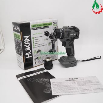 Máy khoan và vít pin 21V Hukan HM21-G2KV1155Q 55Nm (2 trong 1)