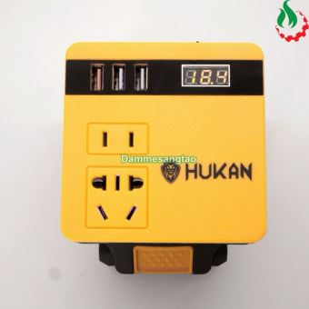 Bộ Chuyển Đổi Nguồn 18-21VDC Sang 220VAC Hukan HM21-G1-SI0200 Chân Pin Phổ Thông