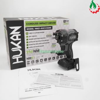 Máy bắn vít pin 21V Hukan HM21-G2CV250BL 250N.m