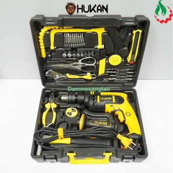 Máy khoan điện Hukan HKG2-MK800DN (Full thùng 34 món phụ kiện)