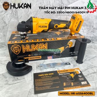 Máy mài góc pin 21V Hukan HK-AGS6400BL (3 cấp tốc độ)