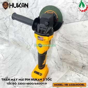 Máy mài góc pin 21V Hukan HK-AGS6400BL (3 cấp tốc độ)