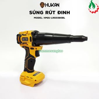 Máy rút Rivet pin 21V Hukan HM21-LRG0380BL 380N.m