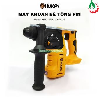 Máy khoan bê tông pin 21V Hukan HM21-RH2706PLUS động cơ không chổi than