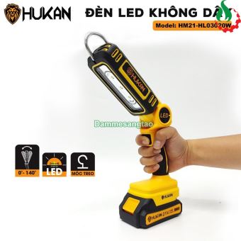 Đèn gập pin Hukan HM21-HL03020W Công suât 20W (3 LED)