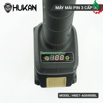 Máy mài góc pin 21V Hukan HM21-AG6900BL (3 cấp tốc độ)