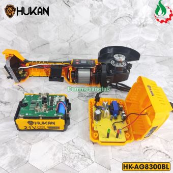 Máy mài pin 21V Hukan HK-AG8300BL động cơ không chổi than