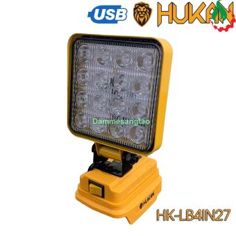 Đèn led HUKAN 21V siêu sáng chân pin makita (Không pin)