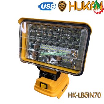 Đèn led HUKAN 21V siêu sáng chân pin makita (Không pin)