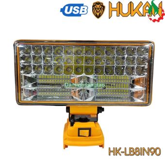 Đèn led HUKAN 21V siêu sáng chân pin makita (Không pin)
