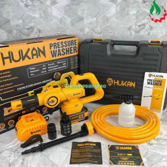 Máy rửa xe pin Hukan 21V HK-PW3828BL