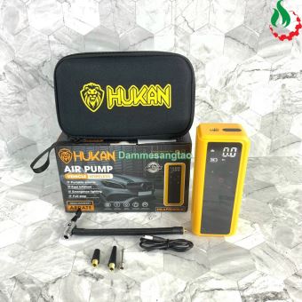 Máy bơm hơi mini đa năng dùng pin Hukan HK-AP0060kid (Tích hợp pin trong máy)