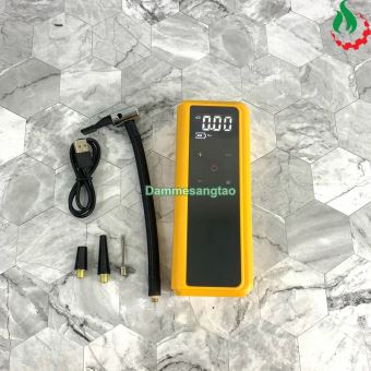 Máy bơm hơi mini đa năng dùng pin Hukan HK-AP0060kid (Tích hợp pin trong máy)