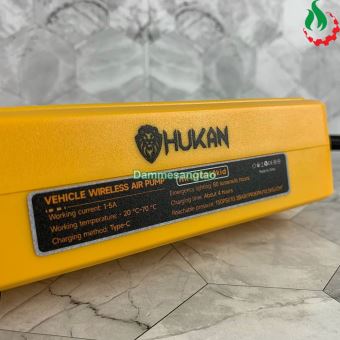 Máy bơm hơi mini đa năng dùng pin Hukan HK-AP0060kid (Tích hợp pin trong máy)