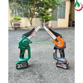 Máy cưa xích pin 21V Dekton M21-CS08BLC Lam xích 8inch (20cm)