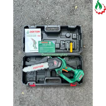 Máy cưa xích pin 21V Dekton M21-CS08BLC Lam xích 8inch (20cm)