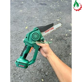 Máy cưa xích pin 21V Dekton M21-CS08BLC Lam xích 8inch (20cm)