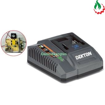 Sạc pin Dekton M21-S40F (4.0A) chân pin Makita có quạt tản nhiệt