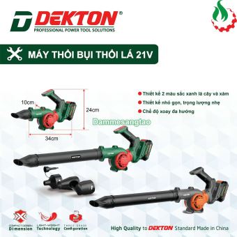 Máy thổi bụi pin 21V Dekton M21-TB03 160MPH (Động cơ có than)