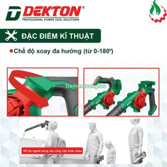 Máy thổi bụi pin 21V Dekton M21-TB03 160MPH (Động cơ có than)