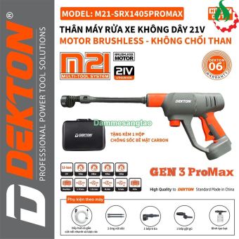 Máy rửa xe pin 21V Dekton M21-SRX1405PROMAX (Không chổi than)