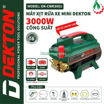 Máy Rửa Xe Chỉnh Áp DEKTON DK-CWR3001 điện 220V